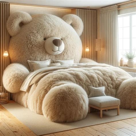 adult teddy bear bed|giant teddy bear bed.